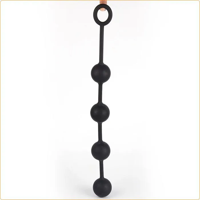 4 Ball Jumbo Silicone Anal Beads 3 Sizes Available Plesur Company Male Sex Toys