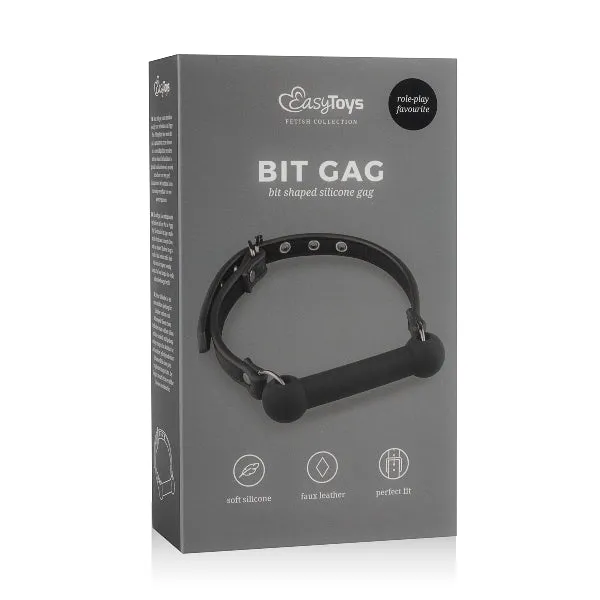Anal Easytoys Fetish Collection Silicone Bit Gag Black
