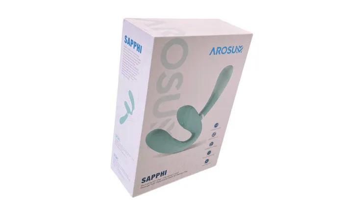 Arosum Vibrators Sapphi Dual GSpot Vibrator Teal Arosum Vibrators Sapphi Dual GSpot Vibrator Teal