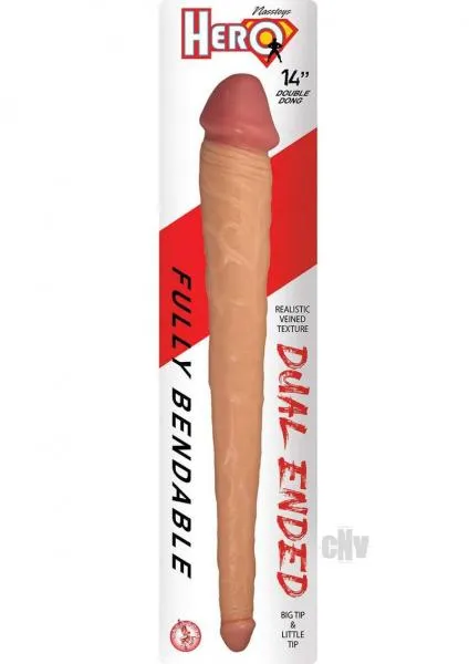 Hero Double Dong 14 White Nasstoys Dildos