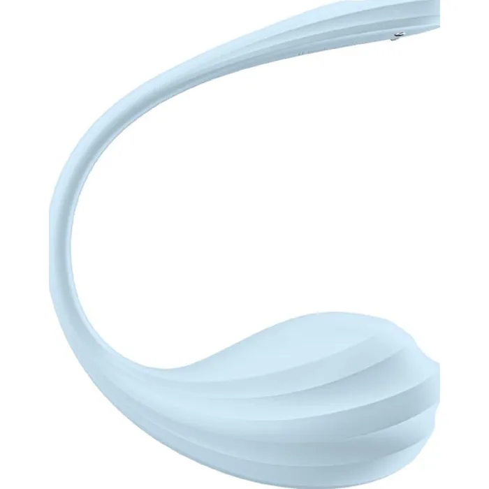 Satisfyer Vibrators Wearable App Connect Vibrator Smooth Petal Blue