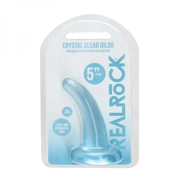 Shots America LLC Female Sex Toys Realrock Crystal Clear Non Realistic Dildo With Suction Cup 45 In Blue Shots America LLC Female Sex Toys Realrock Crystal Clear Non Realistic Dildo With Suction Cup 45 In Blue