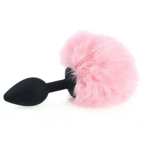 The Love Zone Anal Pink Bunny Tail Bunny Tail Anal Plug