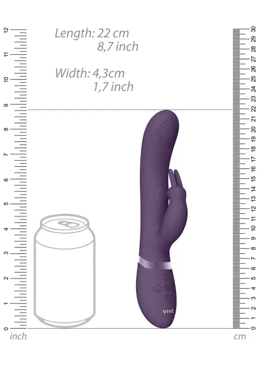 VIVE Dual PulseWave Vibrating Cspot GSpot Rabbit May Purple Shots Toys Vibrators