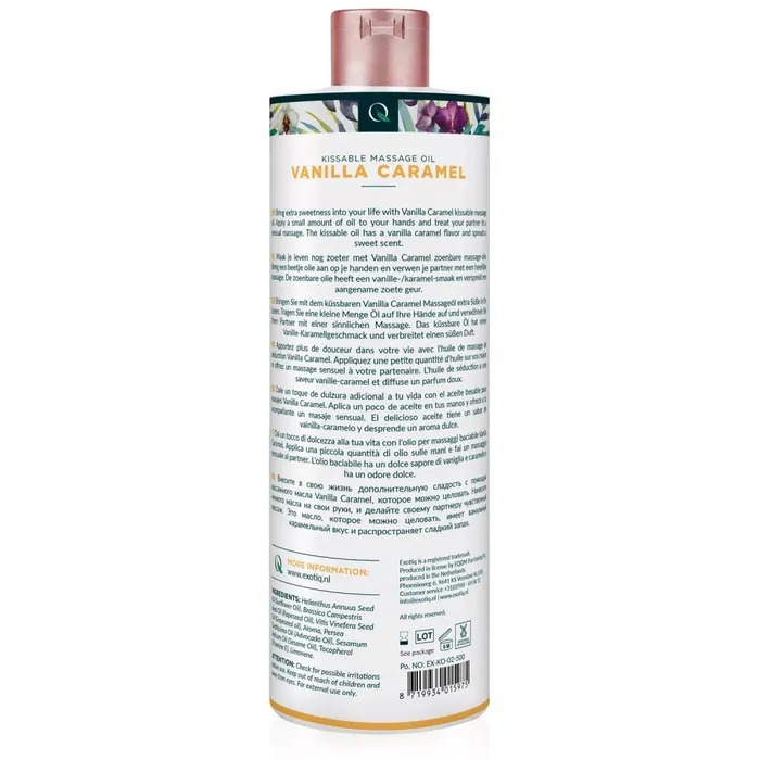 Aromatic massage oil Exotiq vanilla and caramel 500 ml Exotiq Couples