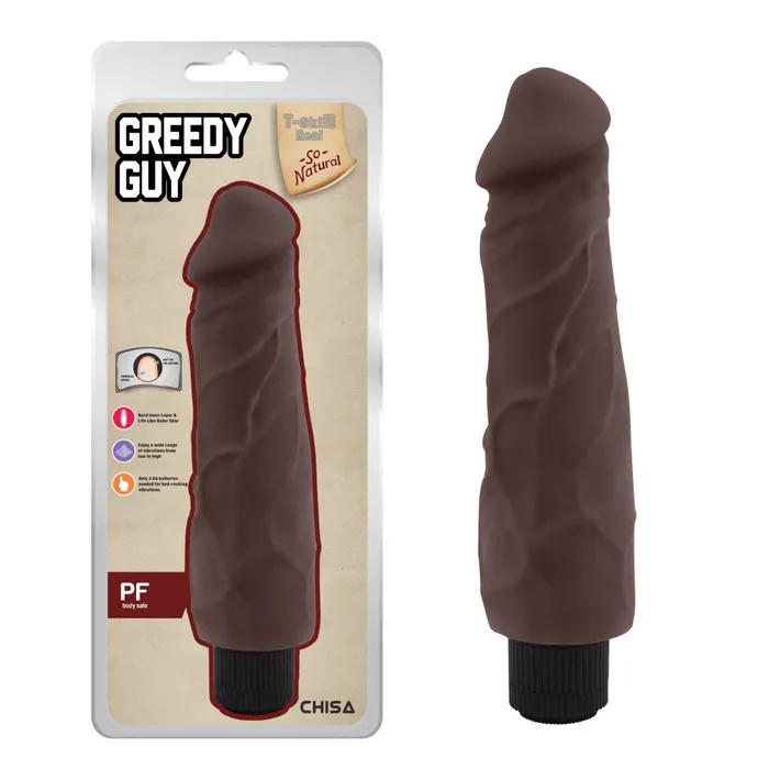 Female Sex Toys Chisa Big Greedy Guy Brown Cyber Skin Vibrator