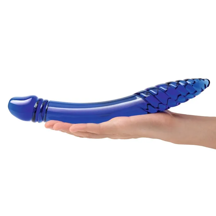 Gls 11 DoubleSided Blue Glass Dildo Glas Dildos