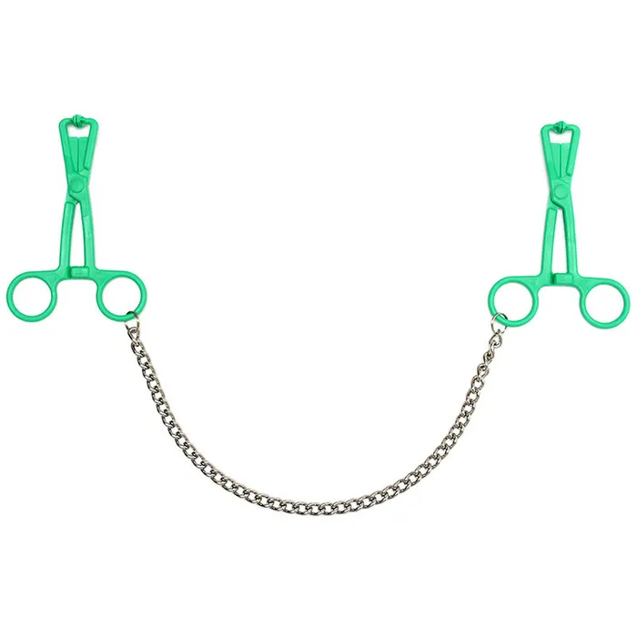 Scissor Nipple Clamps with Chain Rimba Female Sex Toys