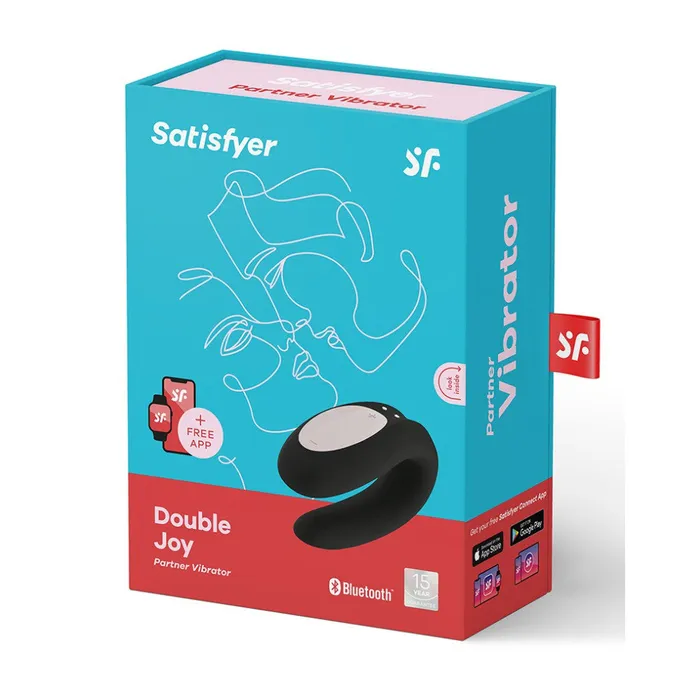 Vibrators Vibrator for couples Satisfyer Double Joy black with App Satisfyer