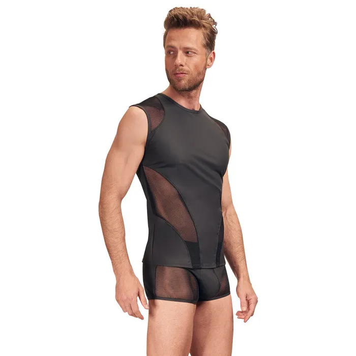 Anal NEK NEK Matte Look Sleeveless Shirt Black