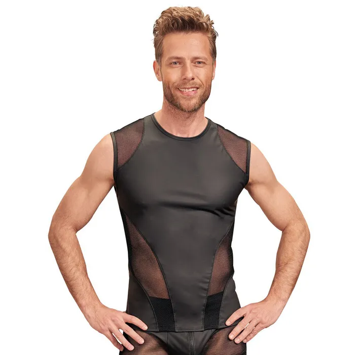 Anal NEK NEK Matte Look Sleeveless Shirt Black