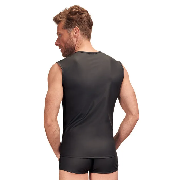 Anal NEK NEK Matte Look Sleeveless Shirt Black