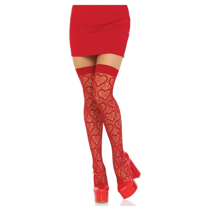 Anal iloveexcitement Leg Avenue Amore Heart Net Thigh Highs