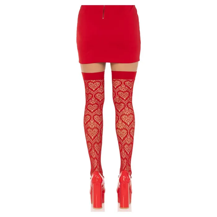 Anal iloveexcitement Leg Avenue Amore Heart Net Thigh Highs