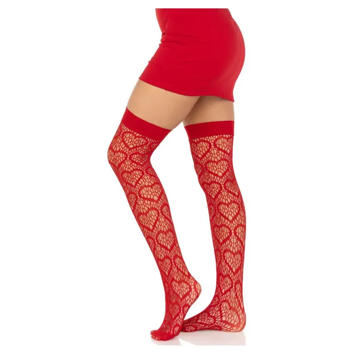 Anal iloveexcitement Leg Avenue Amore Heart Net Thigh Highs