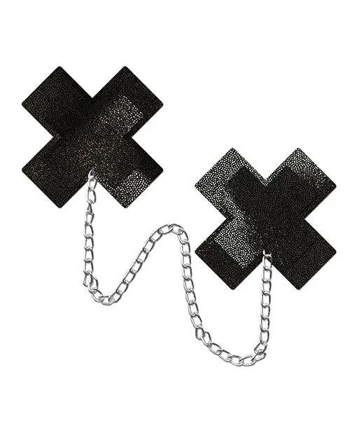 Anal Pastease Chain Plus X Liquid Cross Black Os Pastease