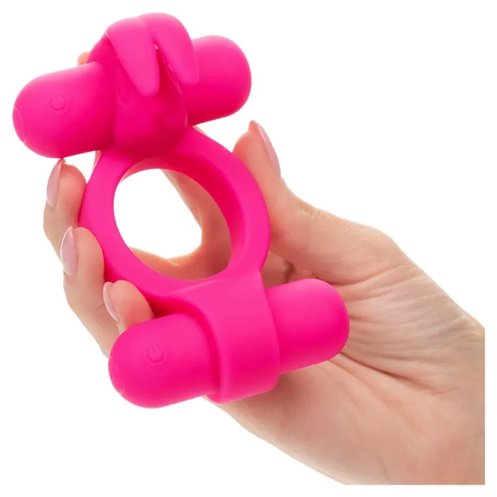 CalExotics Silicone Rechargeable Rockin Rabbit Penis Ring iloveexcitement Male Sex Toys