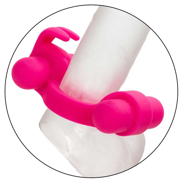 CalExotics Silicone Rechargeable Rockin Rabbit Penis Ring iloveexcitement Male Sex Toys