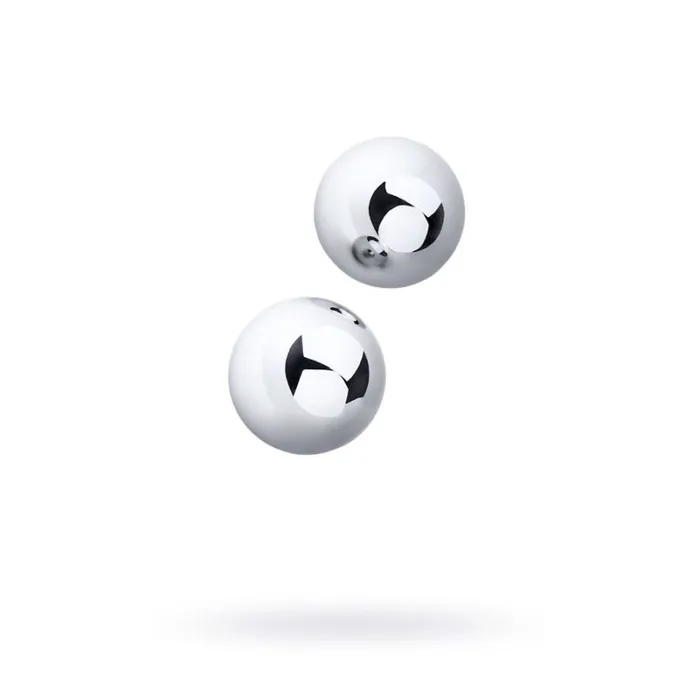 Dildos Metal Silver Metal 2 Pc Vaginal Balls 3cm