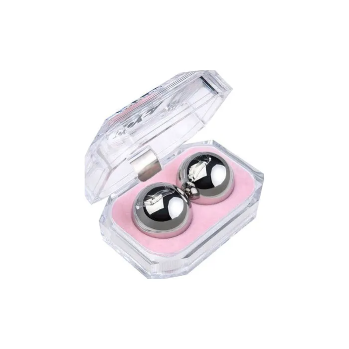 Dildos Metal Silver Metal 2 Pc Vaginal Balls 3cm