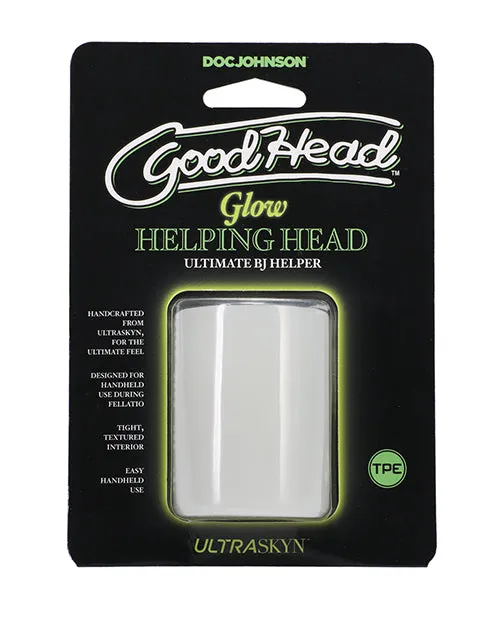 Doc Johnson Male Sex Toys Goodhead Glow Helping Head Frost