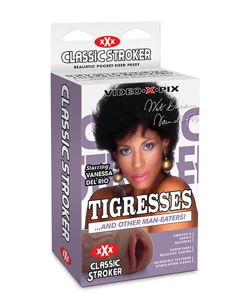 Male Sex Toys Electric Eel INC Classic Stroker Vanessa Del Rio Chocolate
