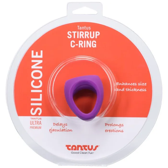 Male Sex Toys Tantus Stirrup Silicone Cock Ring 35mm Lilac Tantus