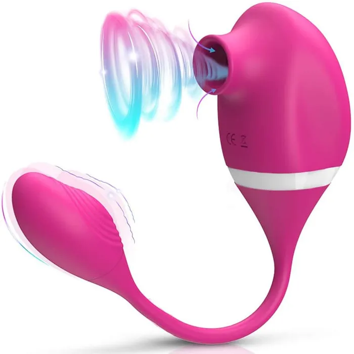 Onion Toy Male Sex Toys Pocket Size Dual Head Sucking and Vibrating Sex Toy