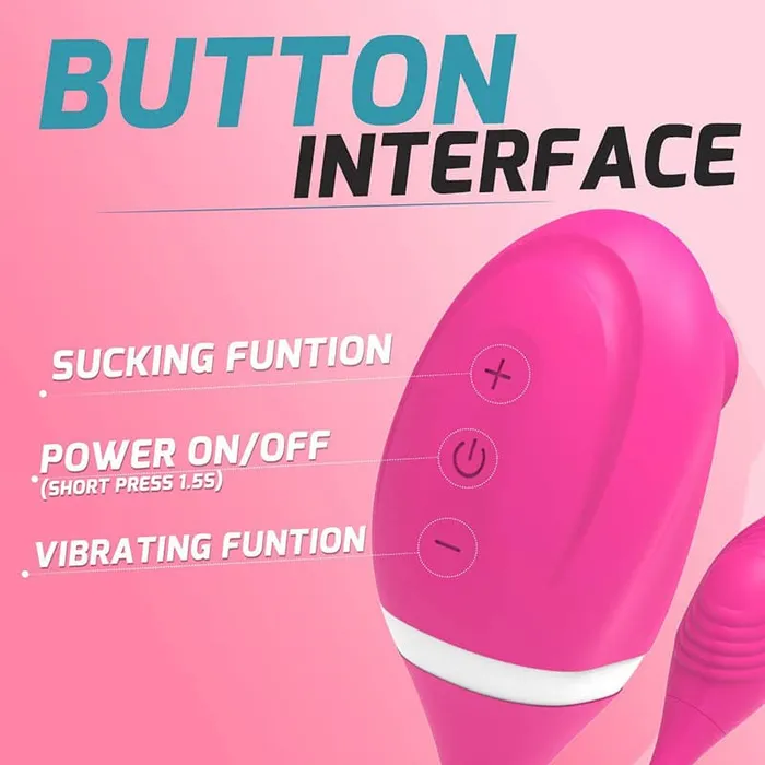 Onion Toy Male Sex Toys Pocket Size Dual Head Sucking and Vibrating Sex Toy