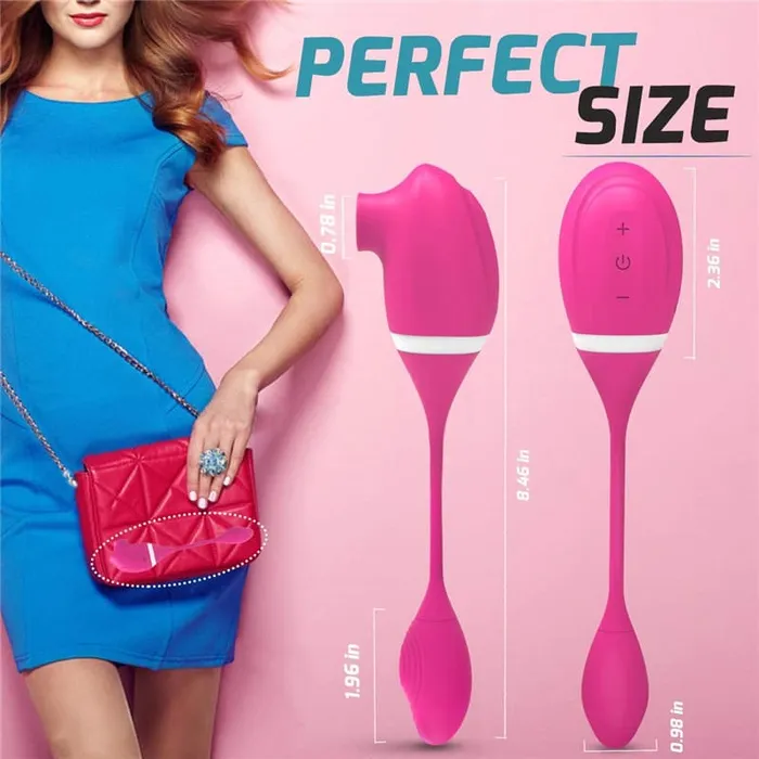 Onion Toy Male Sex Toys Pocket Size Dual Head Sucking and Vibrating Sex Toy