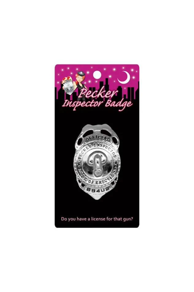 Pecker Inspector Badge Kheper Games Vibrators