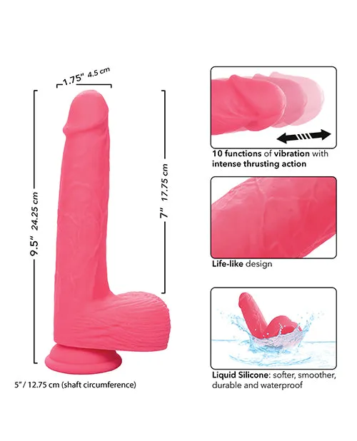 Silicone Studs Rechargeable Rumbling Thrusting Vibrator California Exotic Novelties Female Sex Toys