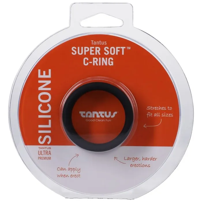Tantus Male Sex Toys Tantus Soft Cock Ring Onyx