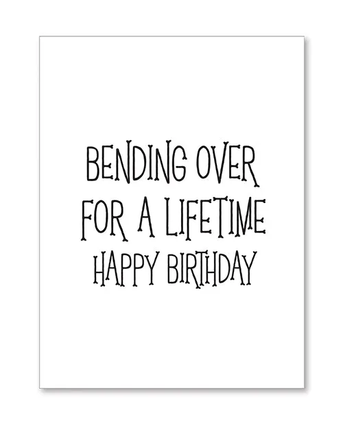 Vibrators Kush Kards LLC Halloween Bending Over Birthday Greeting Card wSticker