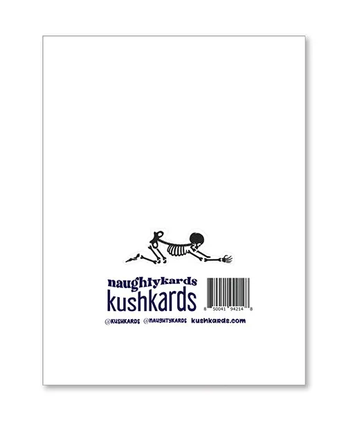Vibrators Kush Kards LLC Halloween Bending Over Birthday Greeting Card wSticker
