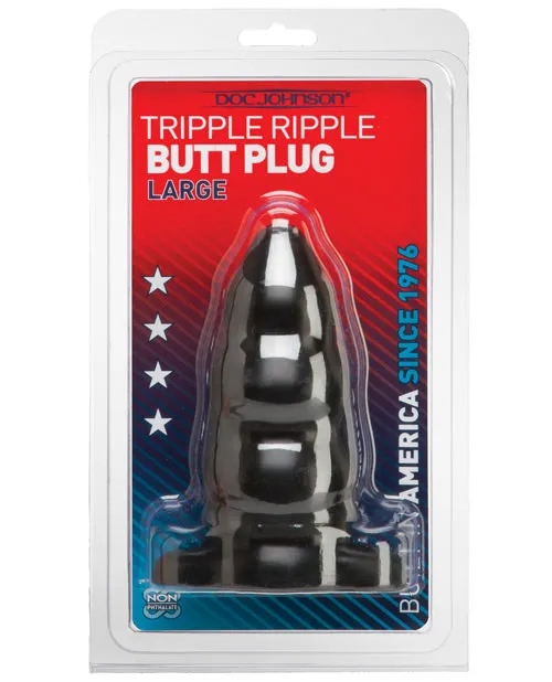 Doc Johnson Anal Butt Plug Triple Ripple