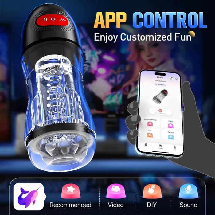 ELROY Upgraded Suction and Vibration App Control Male Masturbator Sohimi Male Sex Toys