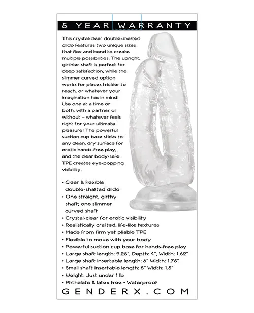 Gender X Dualistic Clear Evolved Novelties INC Anal