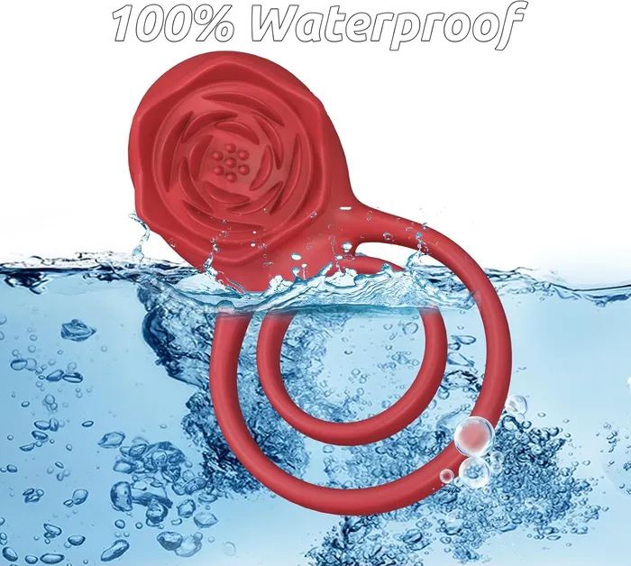 MOVGANI Couples Vibrating Cock Ring with Rose Clitoral Stimulator Pleasure Penis Ring Vibrator Couples Adult Sex Toys for Men Women 7 Vibrations Male Couple Sex Toy Light Rose MOVGANI Couples Vibrating Cock Ring with Rose Clitoral Stimulator Pleasure Penis Ring Vibrator Couples Adult Sex Toys for Men Women 7 Vibrations Male Couple Sex Toy Light Rose