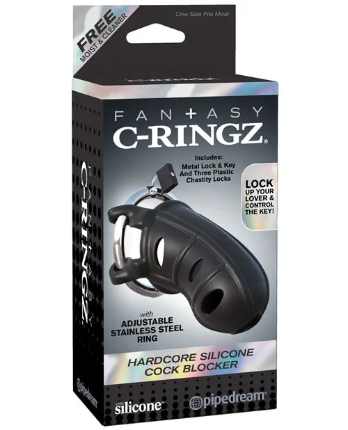 Pipedream Products Anal Hardcore Silicone Cock Blocker Black