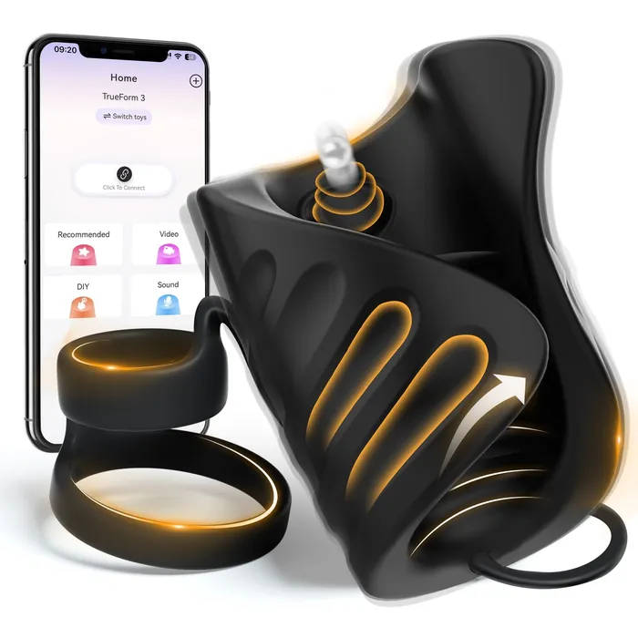 Sohimi Male Sex Toys 4 in 1 App Control Vibration and Pulsing Penis Trainer Male toy with Cock Ring