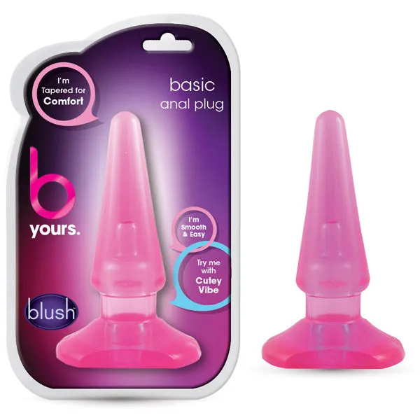Anal Blush Novelties B Yours Basic Anal Plug Pink