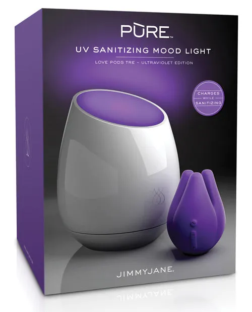 JimmyJane Dildos Jimmyjane Love Pods Tre Pure UV Sanitizing Mood Light Ultraviolet Edition JimmyJane Dildos Jimmyjane Love Pods Tre Pure UV Sanitizing Mood Light Ultraviolet Edition