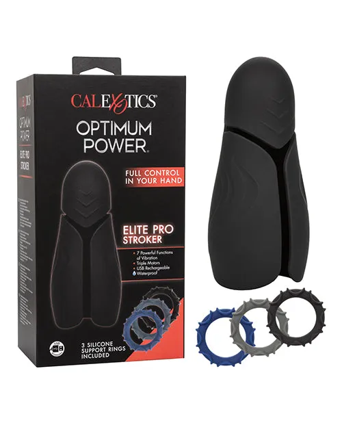 Male Sex Toys Cal Exotics Optimum Power Elite Pro Stroker Black