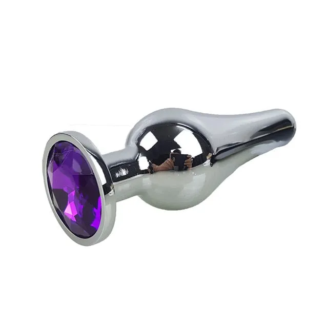 Own Pleasures Male Sex Toys 7 Color Crystal Anal Plug
