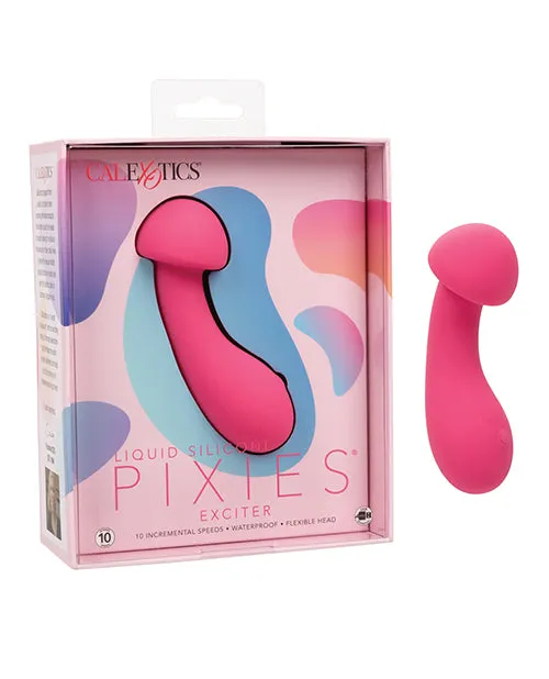 Vibrators Cal Exotics Liquid Silicone Pixies Exciter Pink