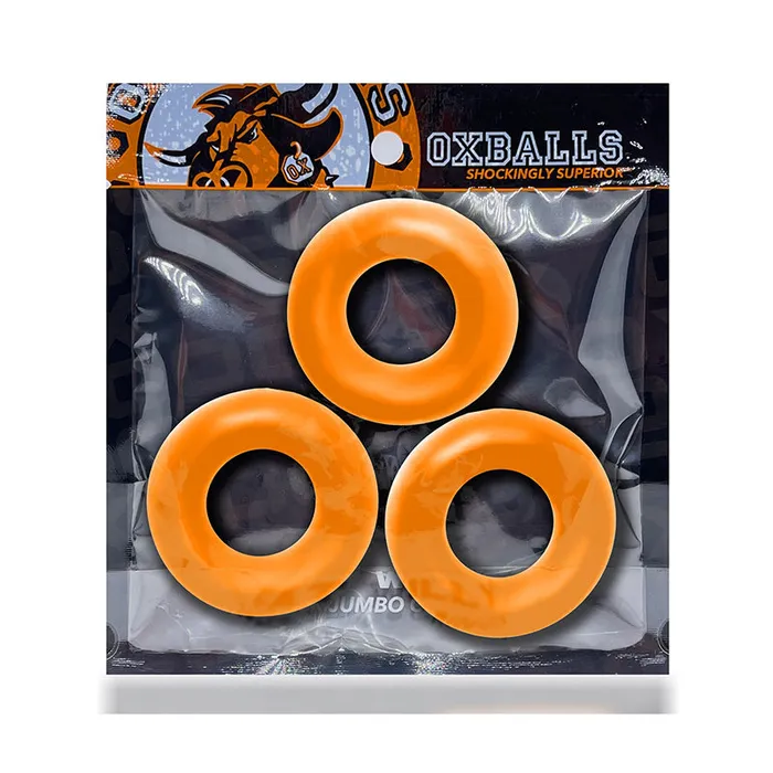 Blue Ox Designs Oxballs Vibrators Oxballs Fat Willy 3Pk Jumbo Cockring Ora