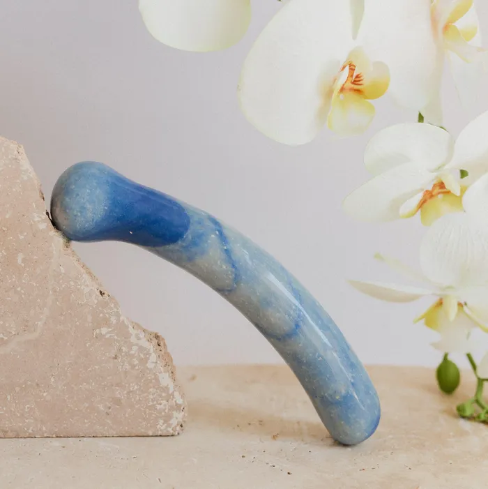 Blue Quartz Amrita Wand Imperfect WAANDS Vibrators Blue Quartz Amrita Wand Imperfect WAANDS Vibrators
