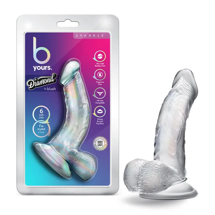 Blush Female Sex Toys B Yours Diamond Sparkle 6In Clear
