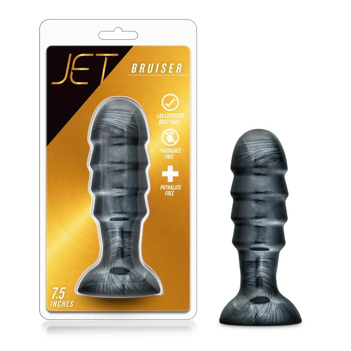 Blush Novelties Anal Blush Jet Bruiser 7 12 Inch Oversized 225quot Thick Ridged Probe Tapered Ribbed Suction Cup Anal Butt Plug Sex Toy For Partner Play Adult Toys For Women Men Couples Carbon Metallic Black Blush Novelties Anal Blush Jet Bruiser 7 12 Inch Oversized 225quot Thick Ridged Probe Tapered Ribbed Suction Cup Anal Butt Plug Sex Toy For Partner Play Adult Toys For Women Men Couples Carbon Metallic Black